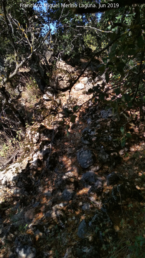 Yacimiento Cabeza del Moro - Yacimiento Cabeza del Moro. Muralla