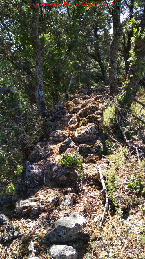 Yacimiento Cabeza del Moro - Yacimiento Cabeza del Moro. Muralla