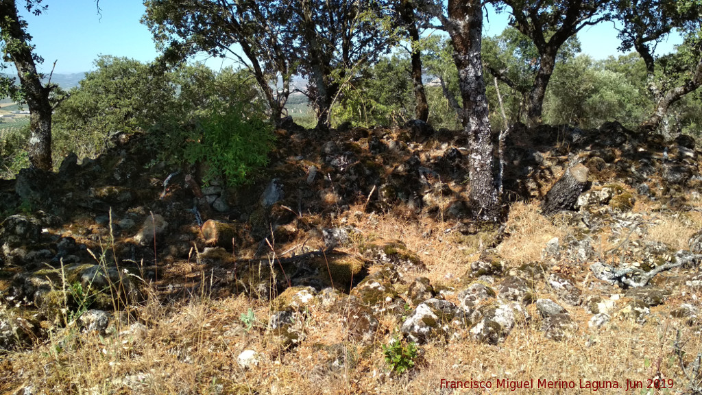 Yacimiento Cabeza del Moro - Yacimiento Cabeza del Moro. Muralla