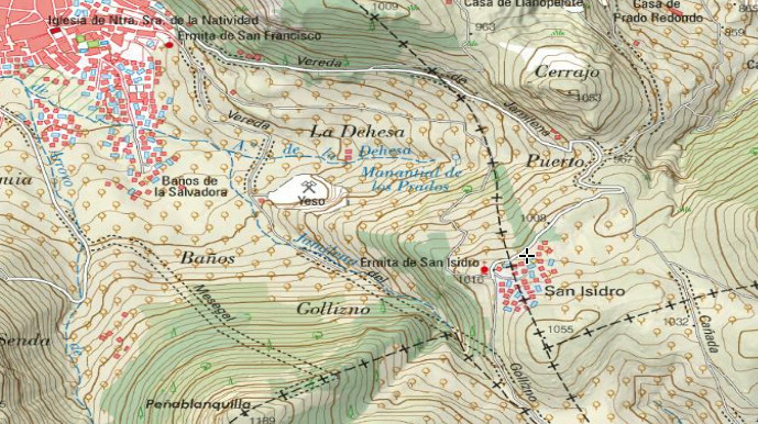 Aldea San Isidro - Aldea San Isidro. Mapa