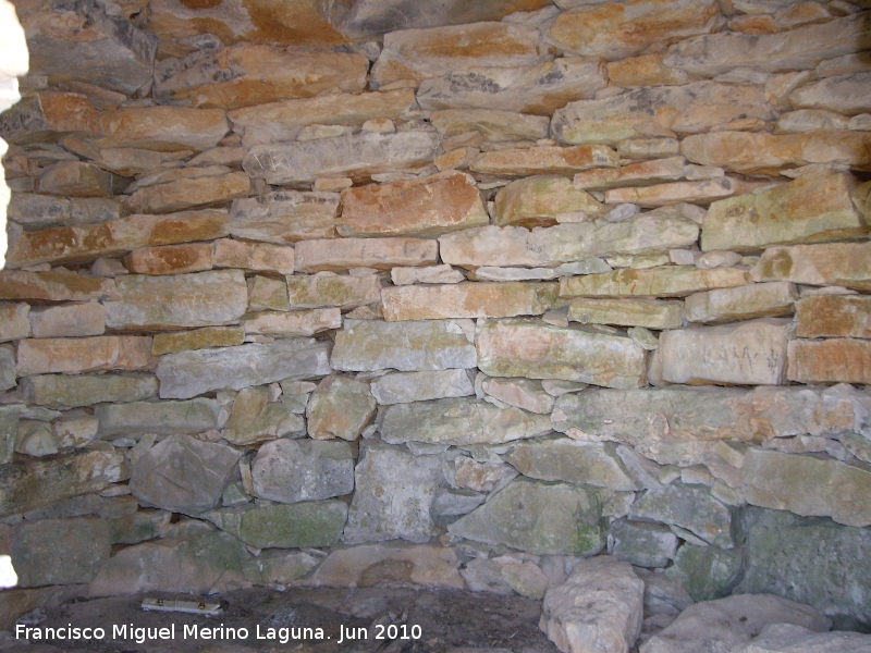 Chozo de Torreblanquilla - Chozo de Torreblanquilla. Pared interior