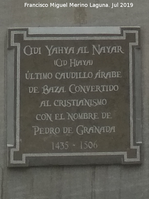 Monumento a Cid Hiaya - Monumento a Cid Hiaya. Placa