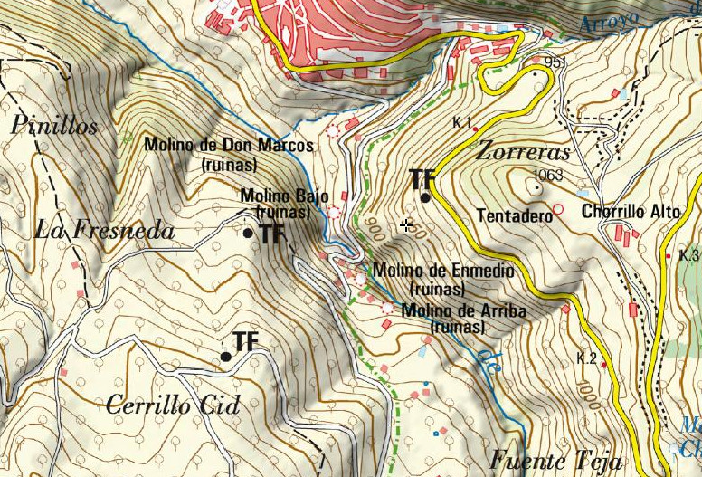 Molinos - Molinos. Mapa