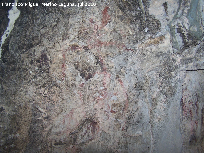 Pinturas rupestres de la Cueva Secreta Grupo II - Pinturas rupestres de la Cueva Secreta Grupo II. Antropomorfo gigante