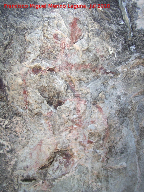 Pinturas rupestres de la Cueva Secreta Grupo II - Pinturas rupestres de la Cueva Secreta Grupo II. Antropomorfo gigante