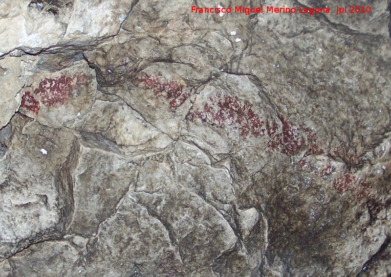 Pinturas rupestres de la Cueva Secreta Grupo IV - Pinturas rupestres de la Cueva Secreta Grupo IV. Barra grande