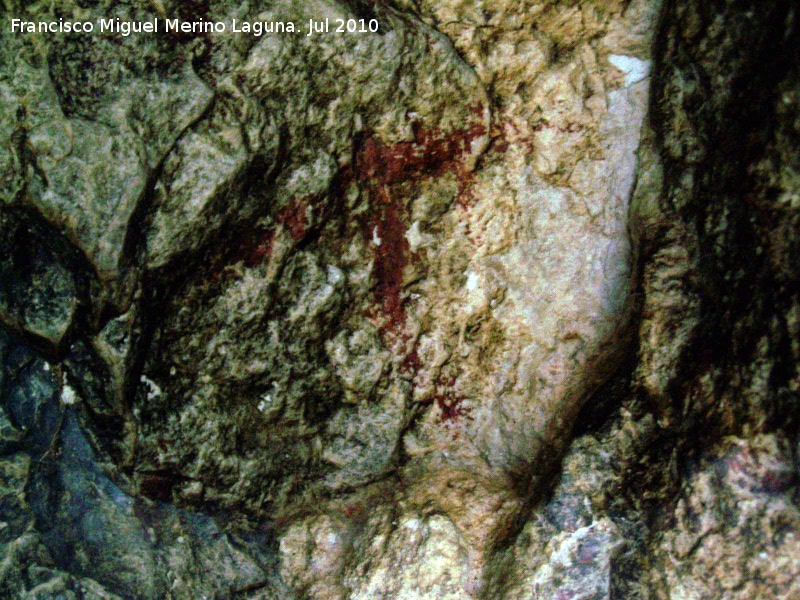 Pinturas rupestres de la Cueva Secreta Grupo III - Pinturas rupestres de la Cueva Secreta Grupo III. Antropomorfo cruciforme