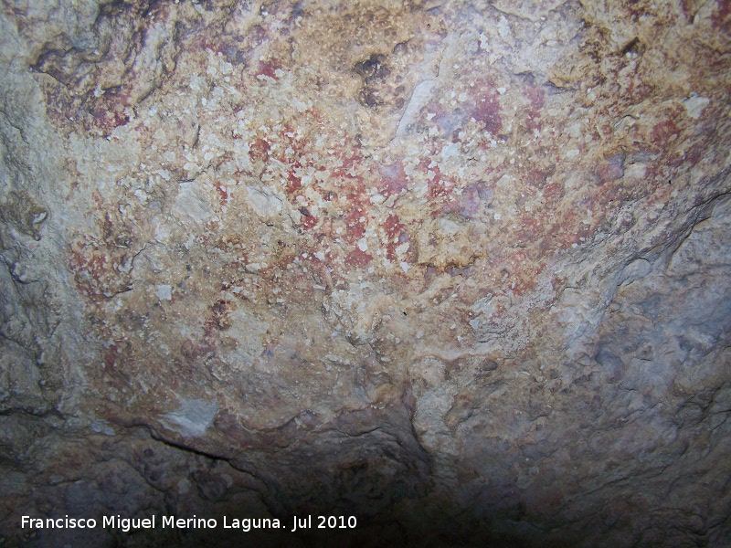 Pinturas rupestres de la Cueva Secreta Grupo III - Pinturas rupestres de la Cueva Secreta Grupo III. Restos de pintura