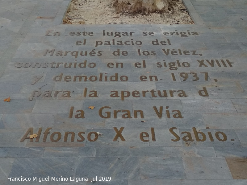 Gran Va Alfonso X El Sabio - Gran Va Alfonso X El Sabio. Lugar donde se encontraba el Palacio del Marqus de los Vlez