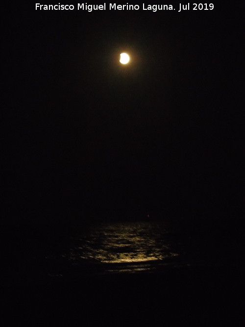 Playa de Carabass - Playa de Carabass. Inicio de eclipse