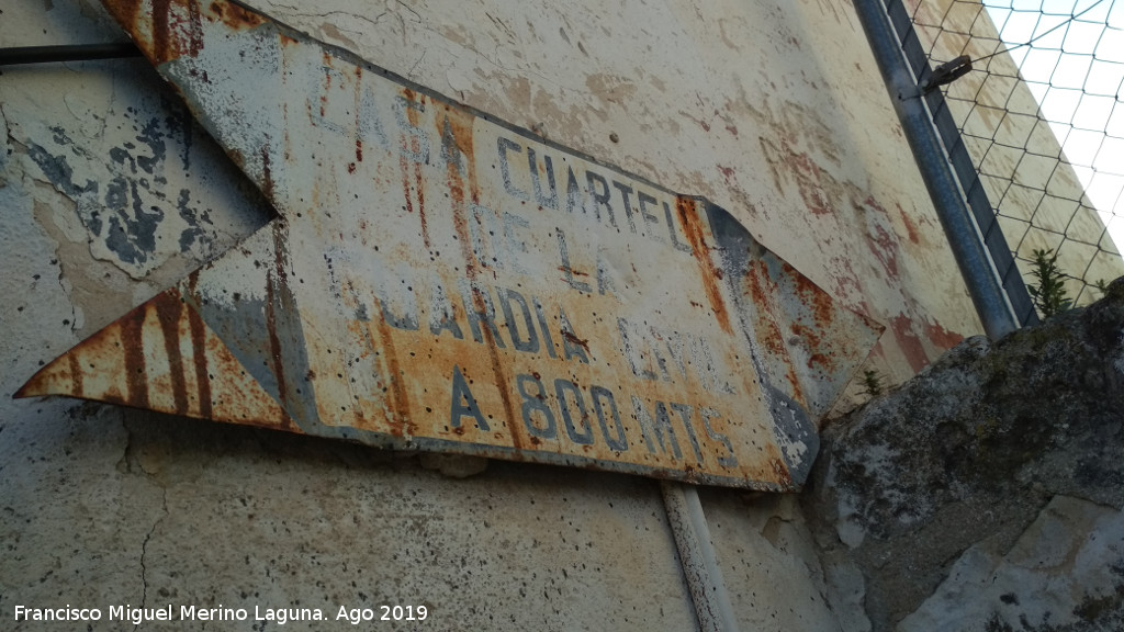 Cuartel de la Guardia Civil - Cuartel de la Guardia Civil. Antiguo cartel