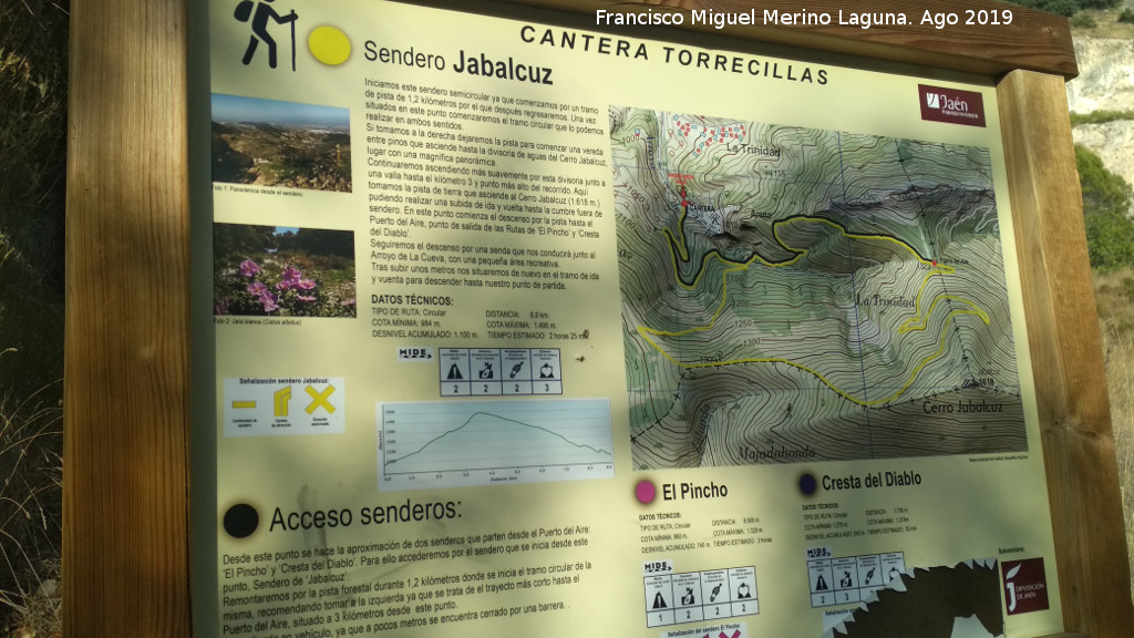 Sendero Jabalcuz - Sendero Jabalcuz. Cartel
