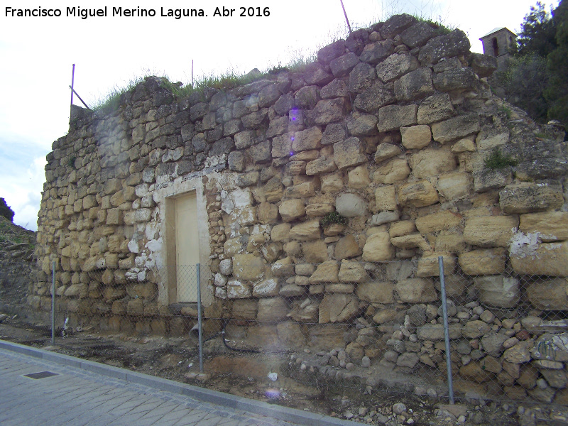 La Mota. Muralla del Arrabal Viejo - La Mota. Muralla del Arrabal Viejo. Lienzo entre la Puerta de Martn Ruiz y el Torren de Santo Domingo IV