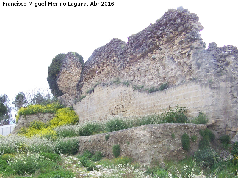 La Mota. Muralla del Arrabal Viejo - La Mota. Muralla del Arrabal Viejo. Lienzo entre el Torren V y VI