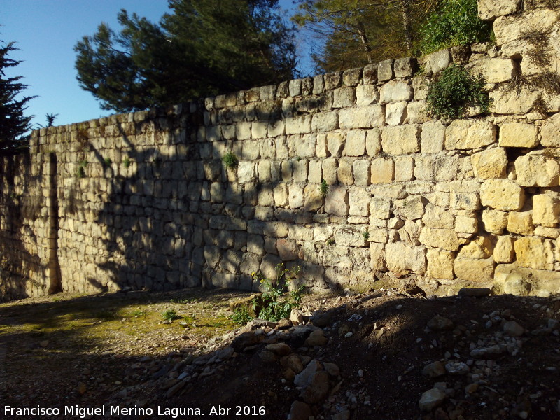 La Mota. Muralla del Arrabal Viejo - La Mota. Muralla del Arrabal Viejo. Lienzo de la Puerta Herrera hacia el Torren VIII