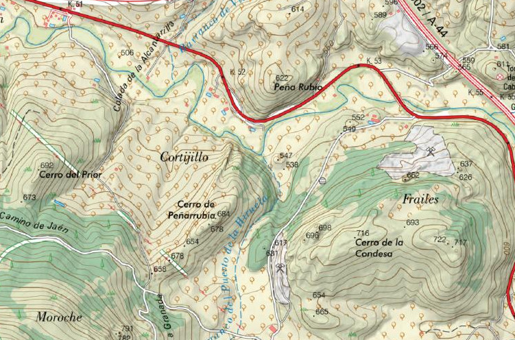 Cerro de Pearrubia - Cerro de Pearrubia. Mapa