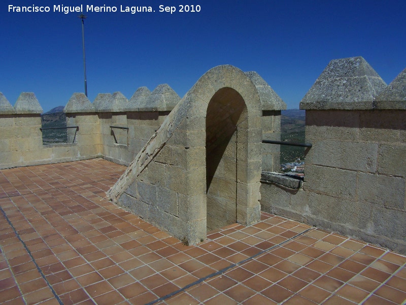 La Mota. Torre del Homenaje - La Mota. Torre del Homenaje. Acceso a la azotea