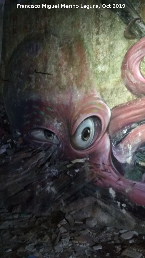 Graffiti Mujer y el Pulpo de la Cruz - Graffiti Mujer y el Pulpo de la Cruz. Pulpo