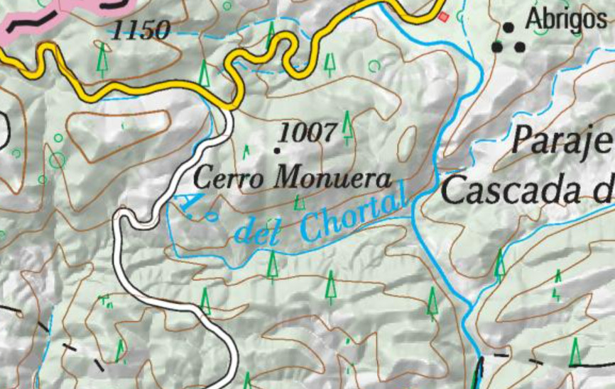Arroyo del Chortal - Arroyo del Chortal. Mapa