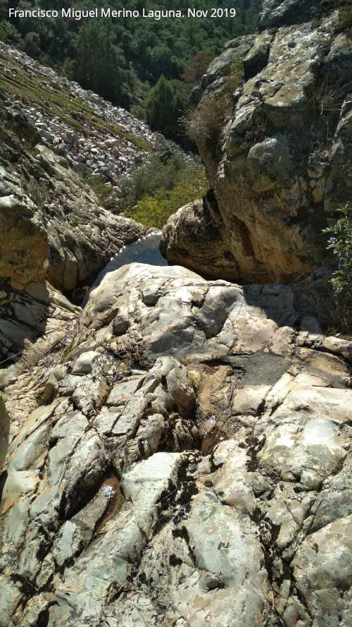 Cascada del Cimbarrillo de Mara Antonia - Cascada del Cimbarrillo de Mara Antonia. Parte alta de la cascada