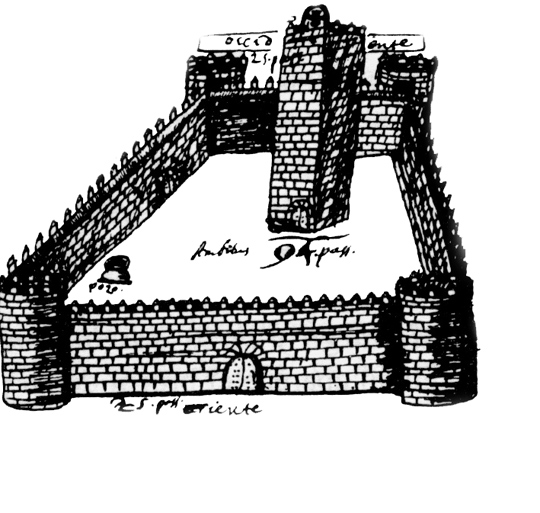 Castillo de Marmolejo - Castillo de Marmolejo. Segn Jimena Jurado, siglo XVII