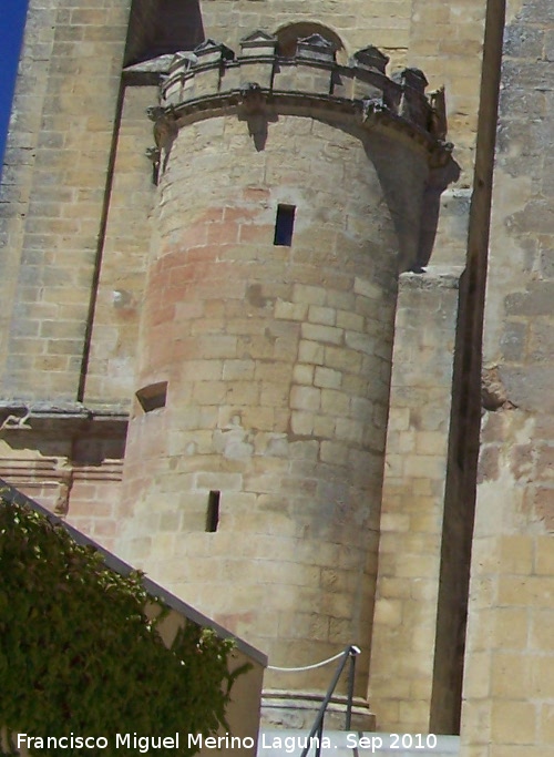La Mota. Iglesia Mayor Abacial. Escalera del Coro - La Mota. Iglesia Mayor Abacial. Escalera del Coro. Exterior