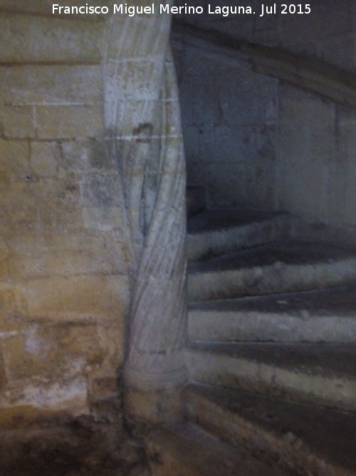 La Mota. Iglesia Mayor Abacial. Escalera del Coro - La Mota. Iglesia Mayor Abacial. Escalera del Coro. 