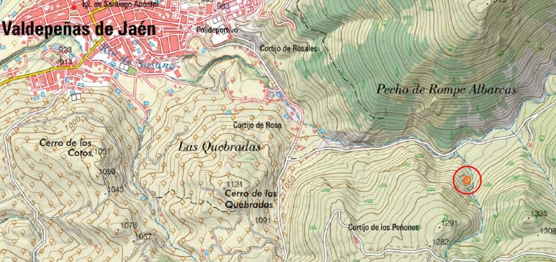 Trocha de Carboneros - Trocha de Carboneros. Mapa