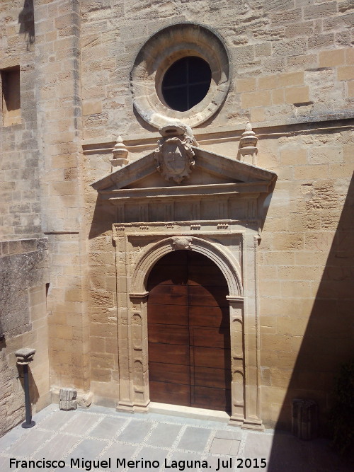 La Mota. Iglesia Mayor Abacial. Puerta del Den - La Mota. Iglesia Mayor Abacial. Puerta del Den. 