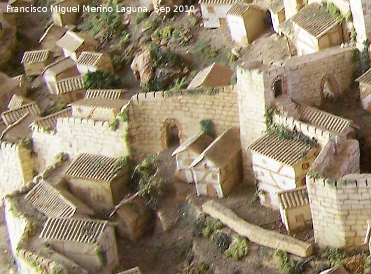 La Mota. Puerta del Arrabal Nuevo - La Mota. Puerta del Arrabal Nuevo. Maqueta