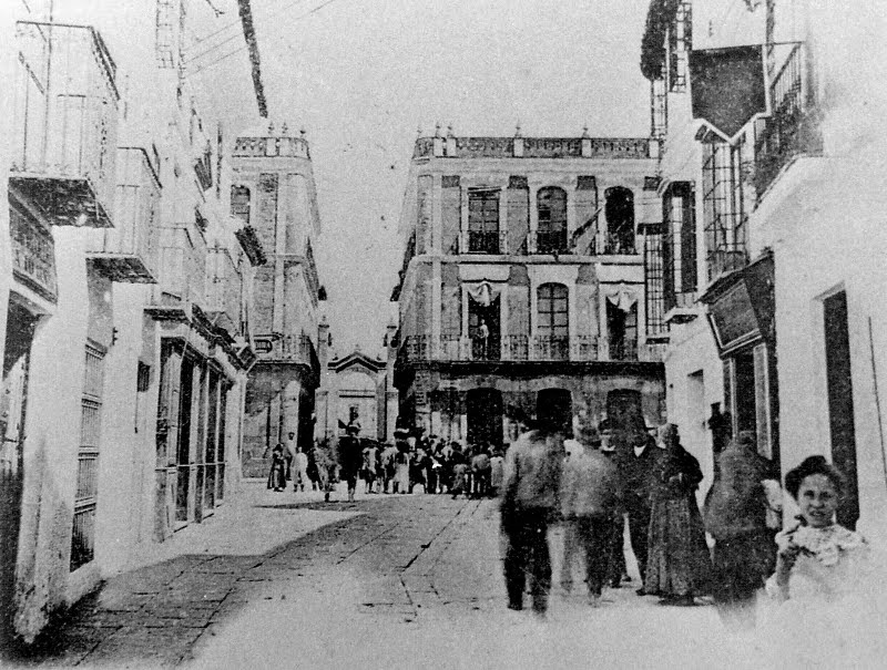 Calle San Francisco - Calle San Francisco. Foto antigua