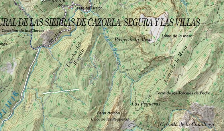 Arroyo de los Habares - Arroyo de los Habares. Mapa