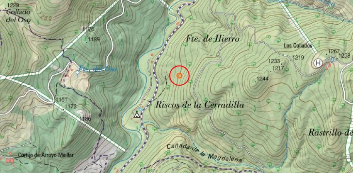 Cortijo Fuente de Hierro - Cortijo Fuente de Hierro. Mapa