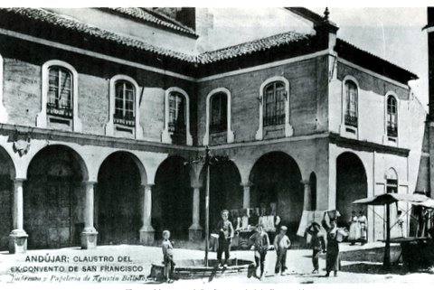 Convento de San Francisco - Convento de San Francisco. Foto antigua. Claustro