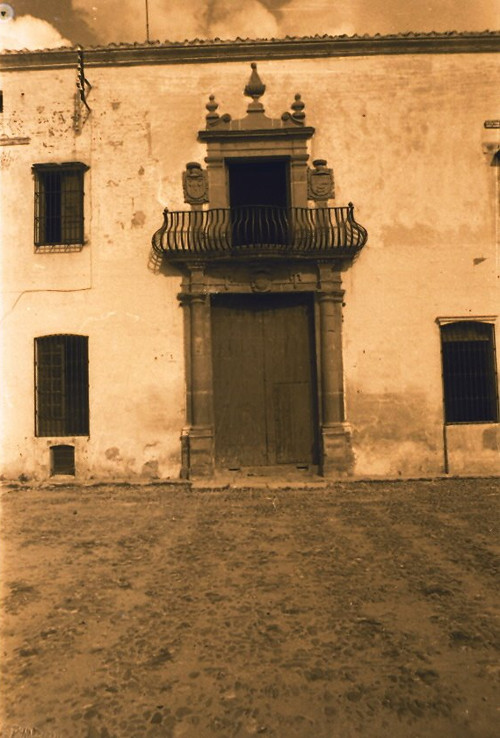 Casa palacio del Altozano de Santa Marina - Casa palacio del Altozano de Santa Marina. Foto antigua