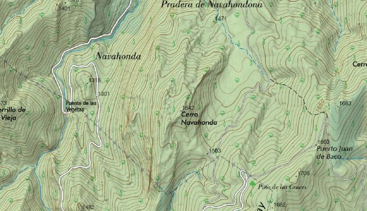 Cerro Navahonda - Cerro Navahonda. Mapa