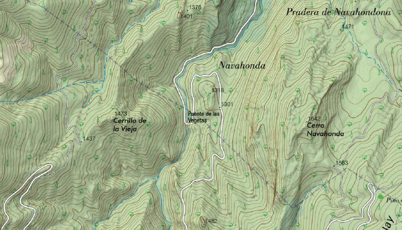 Puente de las Vegetas - Puente de las Vegetas. Mapa