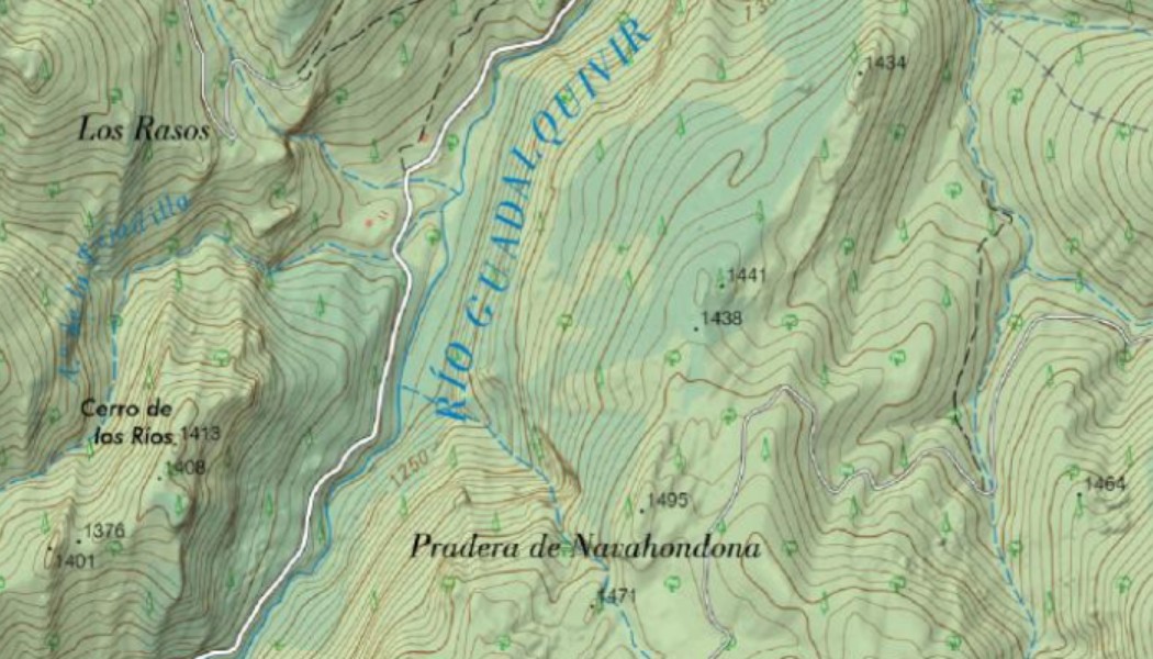 Monte Navahondona - Monte Navahondona. Mapa