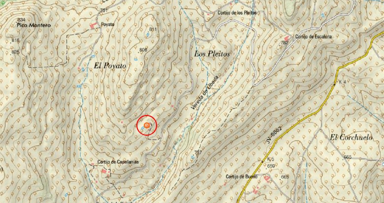 Cortijo del Camino de Capellan�as - Cortijo del Camino de Capellan�as. Mapa