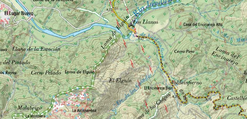 Loma de Elgu�n - Loma de Elgu�n. Mapa