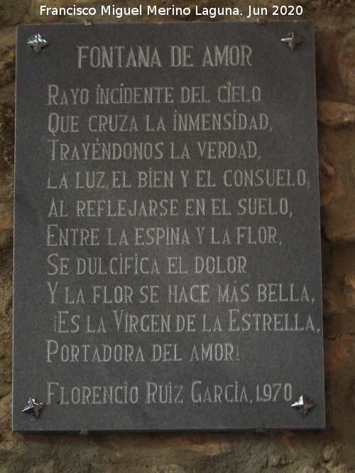 1970 - 1970. Poema. Ermita Virgen de la Estrella - Navas de San Juan