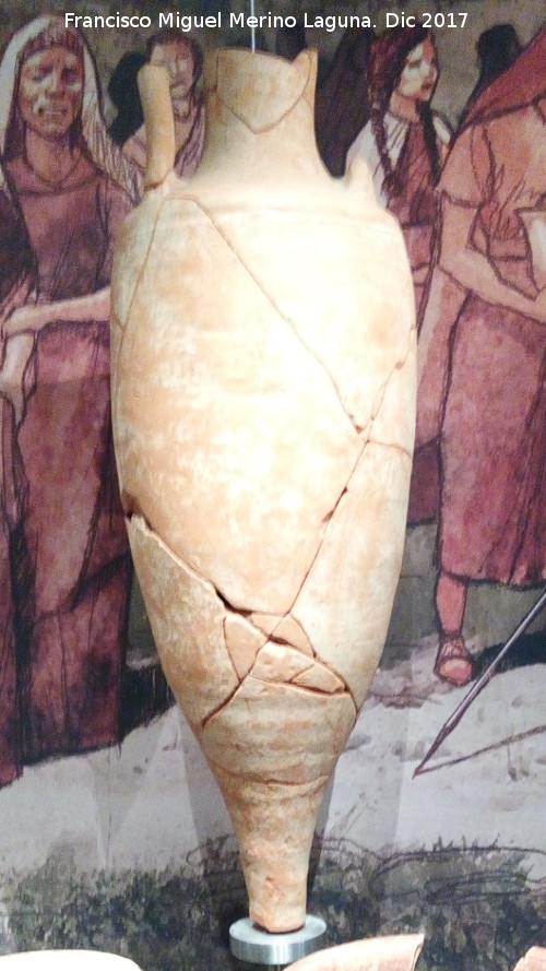 Necrpolis ibrica de Piquia - Necrpolis ibrica de Piquia. nfora. Museo Ibrico de Jan