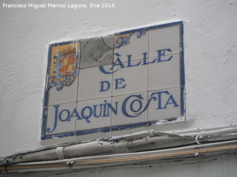Calle Joaqun Costa - Calle Joaqun Costa. Placa