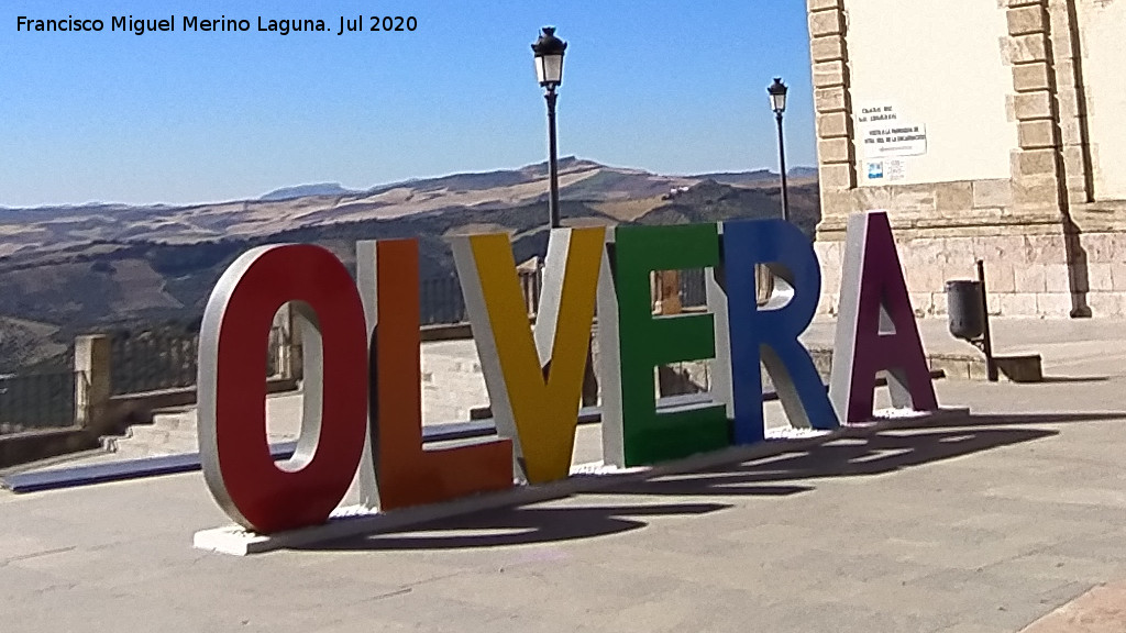 Plaza de la Iglesia - Plaza de la Iglesia. Letras de Olvera