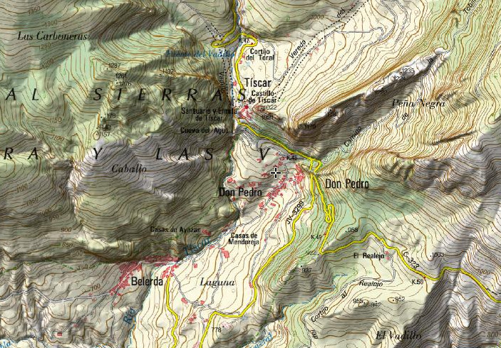 Aldea Don Pedro - Aldea Don Pedro. Mapa