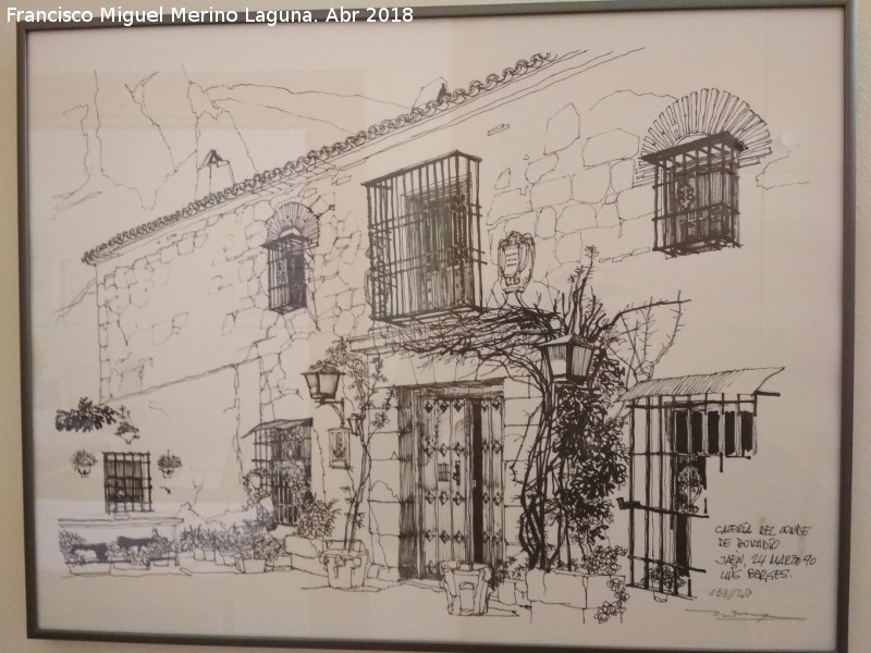 Casera del Conde - Casera del Conde. Dibujo de Luis Berges en el Hotel Abba de Granada