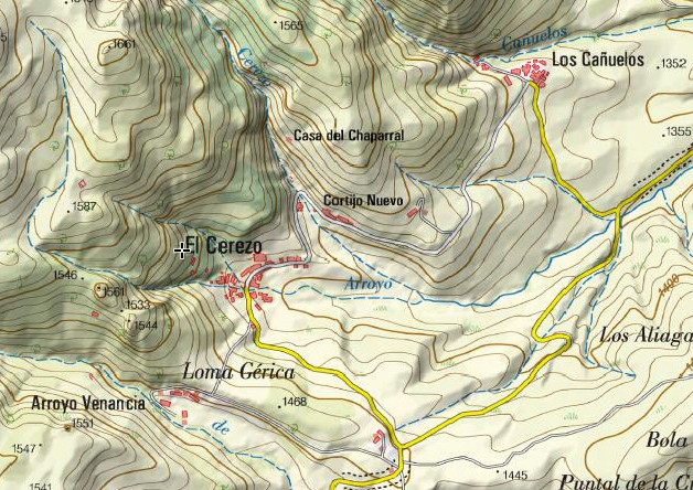Aldea El Cerezo - Aldea El Cerezo. Mapa