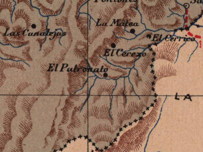 Aldea El Cerezo - Aldea El Cerezo. Mapa 1901