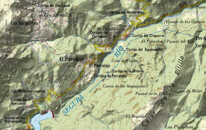 Aldea El Parralejo - Aldea El Parralejo. Mapa