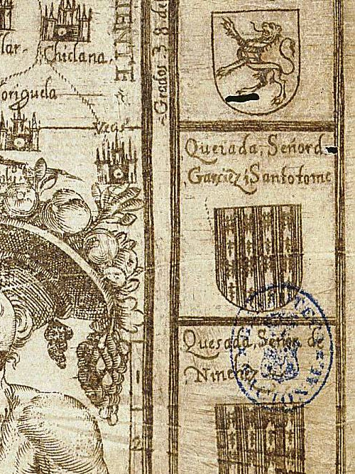 Garcez - Garcez. Mapa 1588